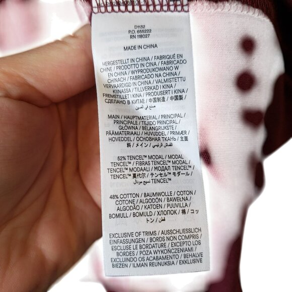 NEW Boden Shirred Waist Tiered Midi Dress Deep Wisteria Burgundy Red 8P 12P - Picture 10 of 10